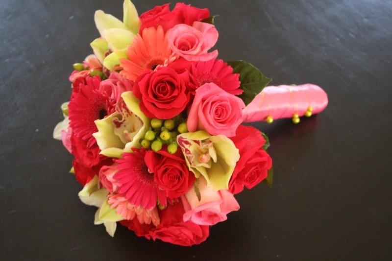 We created her bridal bouquet all bout's short for boutonniere and 