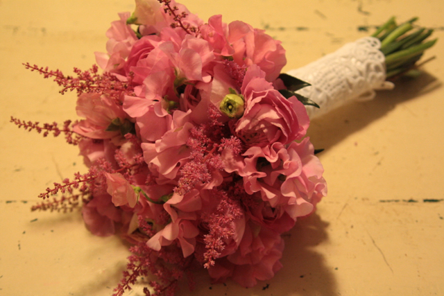 The first bouquet was created