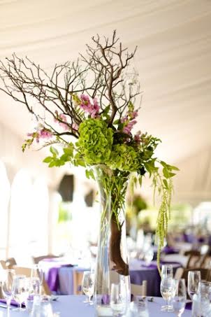 tall glass vase vasesource natures grace floral design green branches chapel designer