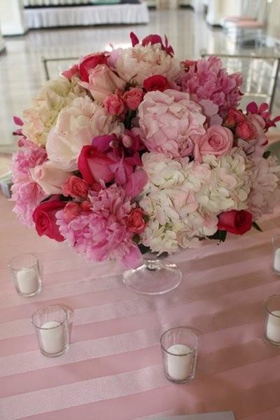 orchids, roses, peonies, hydrangea