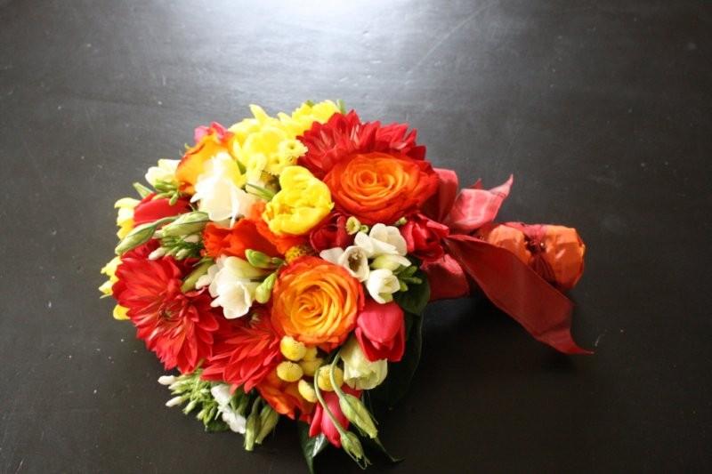 Daisies, Roses, Gerber Daisies, Freesia, Tulips