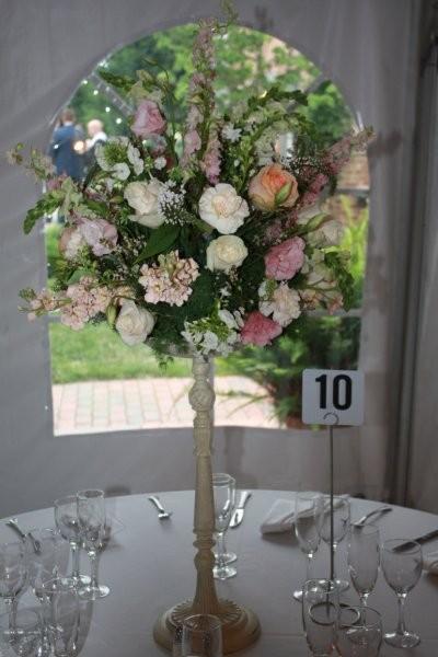 Lisianthus, Roses, Heather, Waxflower, Carnations, Stock