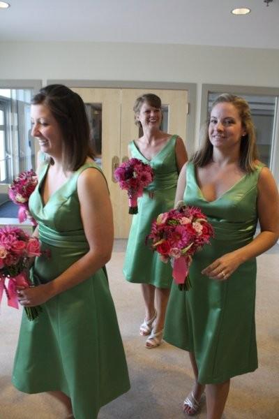 Jane's Wedding - Belmont Country Club: Pink And Green Flowers With ...