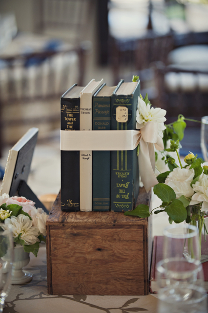 library themed wedding, whitehall manor