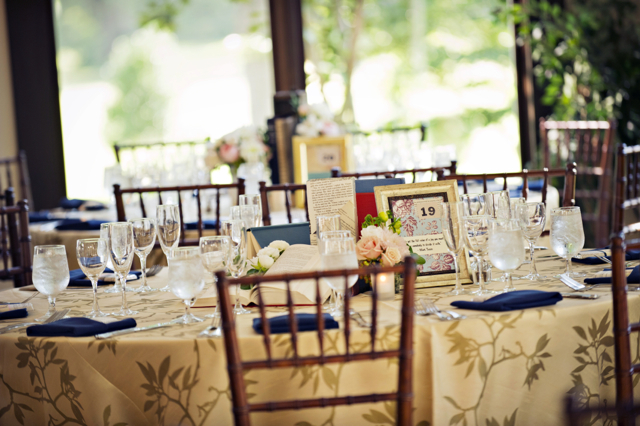 library themed wedding, whitehall manor