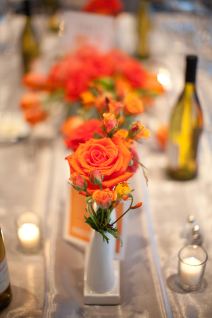 newseum, white callas, contemporary wedding flowers