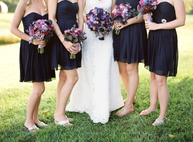 cascading bridal bouquet, blue wedding flowers, purple wedding flowers, loudoun weddings, holly chapple, middleburg weddings